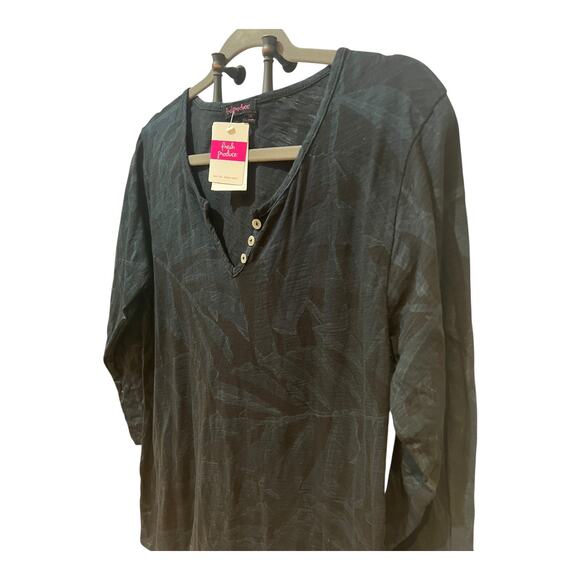 Fresh Produce Women’s 100% Cotton Navy Camo Tunic Top NWT Size Small - Picture 2 of 8